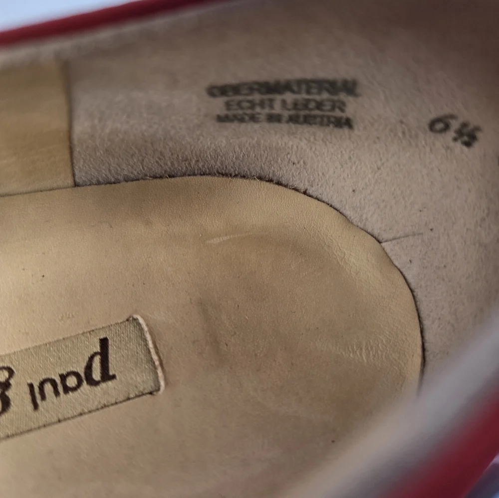 Paul Green Women's Tripoli Red Nubuck Loafers Size 8.5 - Picture 8 of 9